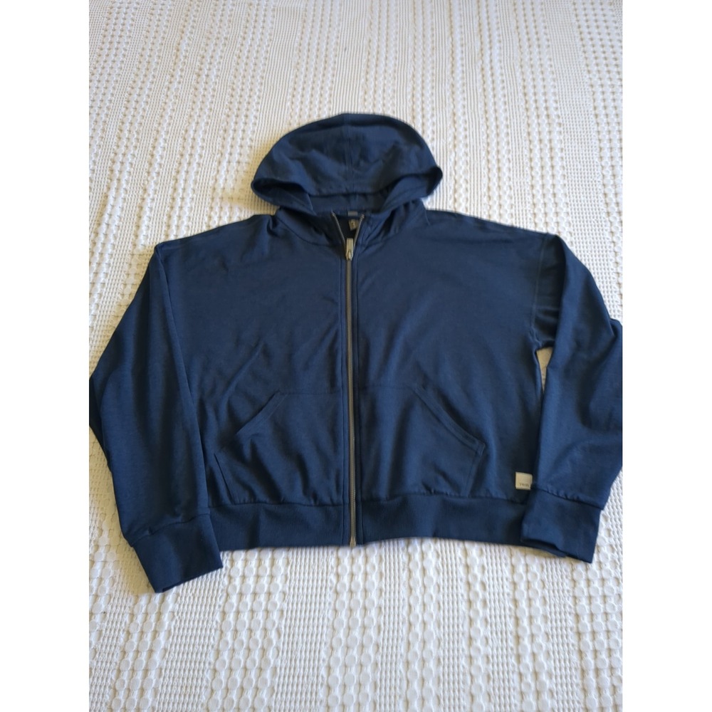 Vuori Halo Modern Hoodie Blue Full Zip Women's VW2064 Size Small